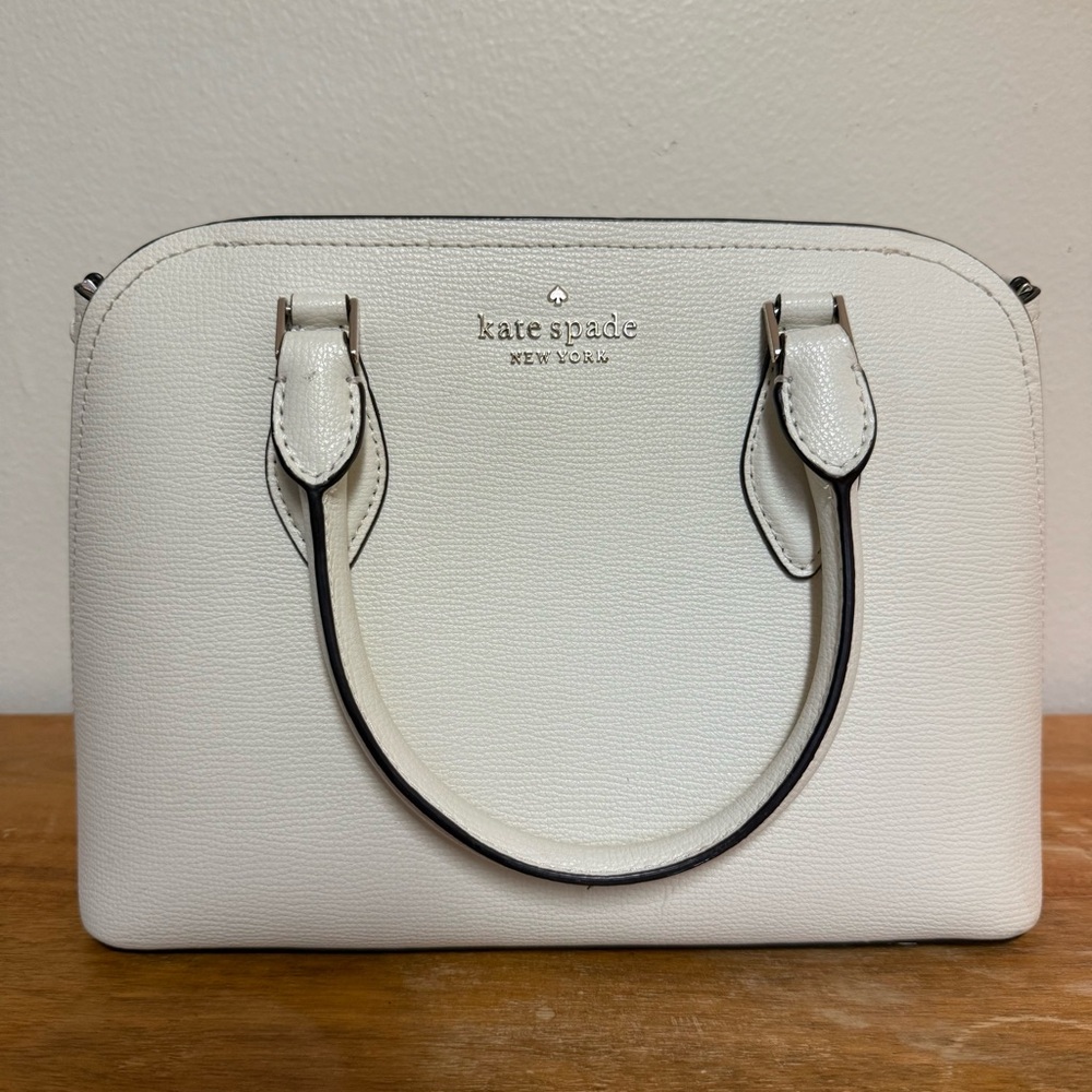 Kate Spade New York White Leather Satchel